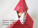 origami Church with a bell tower, Author : Katsushi Nosho, Folded by Tatsuto Suzuki
